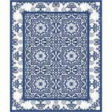 Beija Flor Armenian Floor Mat | Blue