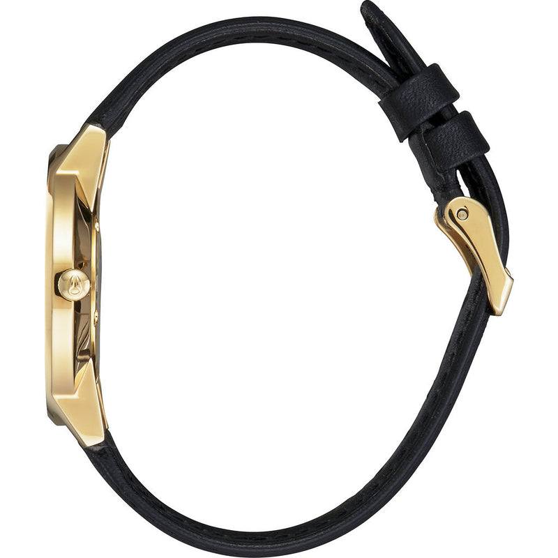 Nixon Porter Leather Watch - All Black/Gold