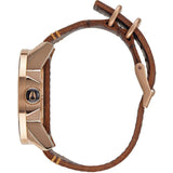 Nixon Corporal Men's Watch | Rose Gold / Gunmetal / Brown