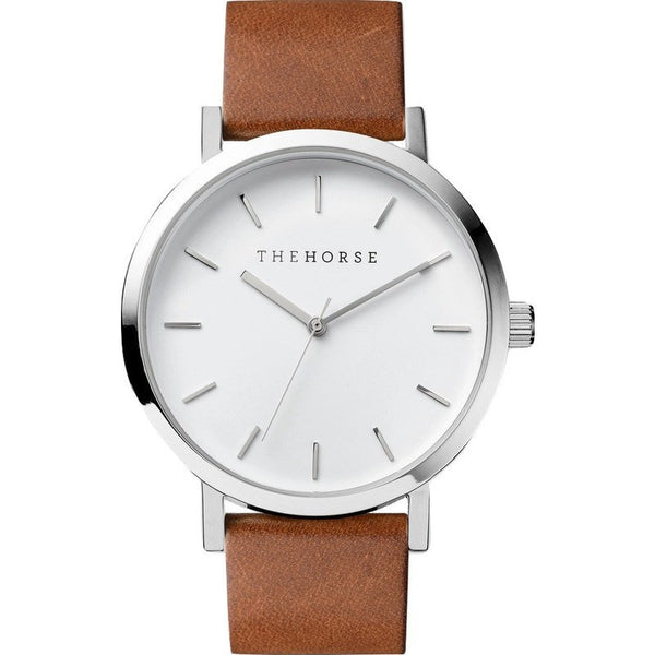 The Horse Original Polished Steel Watch | Tan ST0123-A3