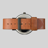 The Horse Original Matte Black Watch | Tan ST0123-A4