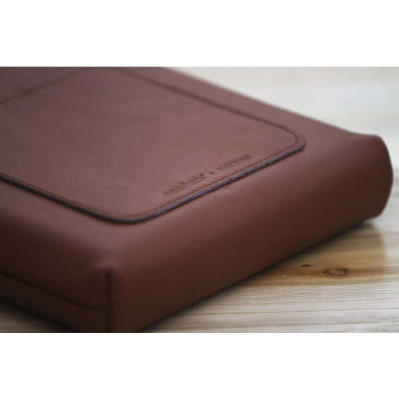 Memobottle A5 Water Bottle Sleeve | Premium Grain Leather