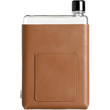 Memobottle A5 Water Bottle Sleeve | Premium Grain Leather