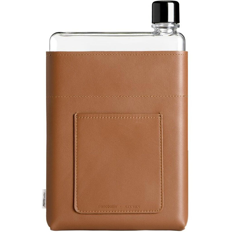 Memobottle A5 Water Bottle Sleeve | Premium Grain Leather