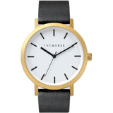 The Horse Original Brushed Gold Watch | Black ST0123-A7