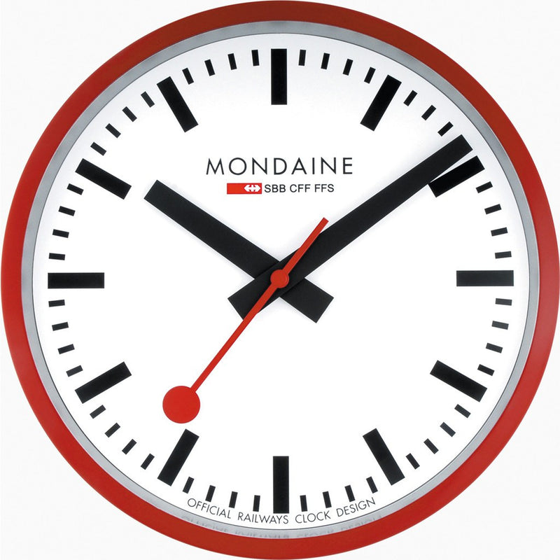 Mondaine Wall Clock | Red A990.CLOCK.11SBC