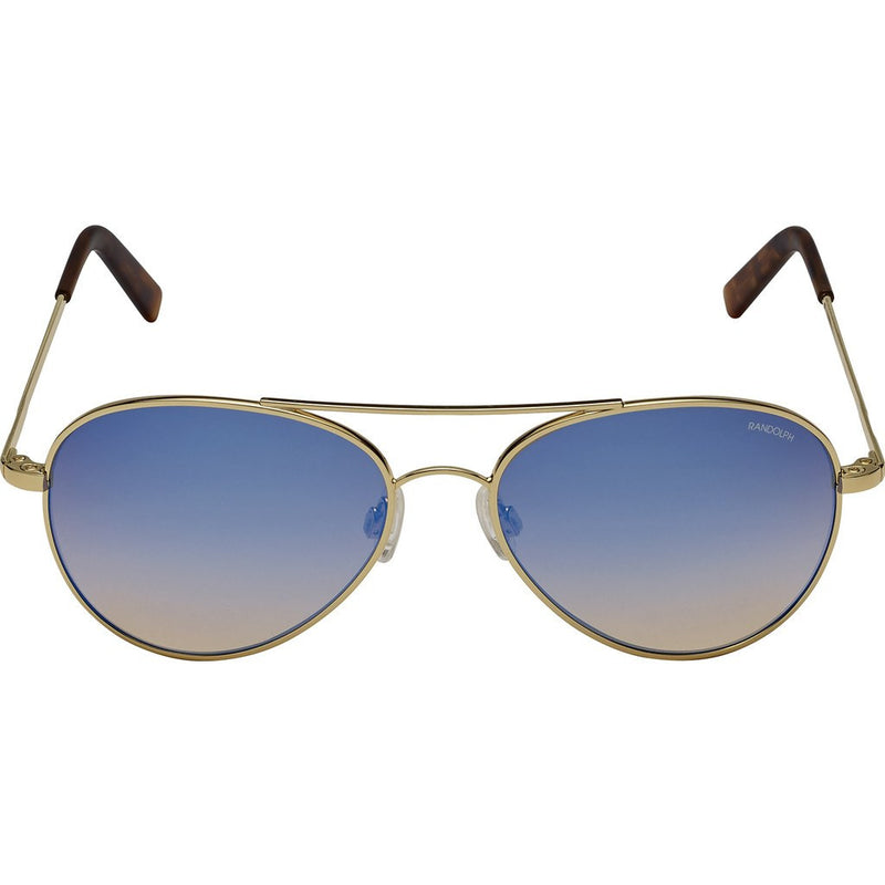 Randolph Engineering Coronado 23K Gold Sunglasses | Oasis Metallic Nylon AR Skull 57MM AA71406-2-NY