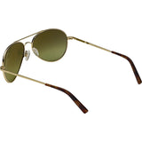 Randolph Engineering Coronado 23K Gold Sunglasses | Jade Metallic Nylon AR Skull 57MM AA71410-2-NY
