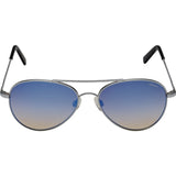Randolph Engineering Coronado Matte Chrome Sunglasses | Oasis Metallic Nylon AR Skull 57MM AA74406-2-NY