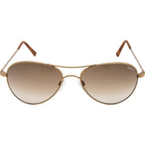 Randolph Engineering Amelia Chocolate Gold Sunglasses | Tan Gradient