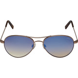 Randolph Engineering Amelia 23K Choc Gold Sunglasses | Oasis Metallic Nylon AR Skull 57MM AA7C406-NY