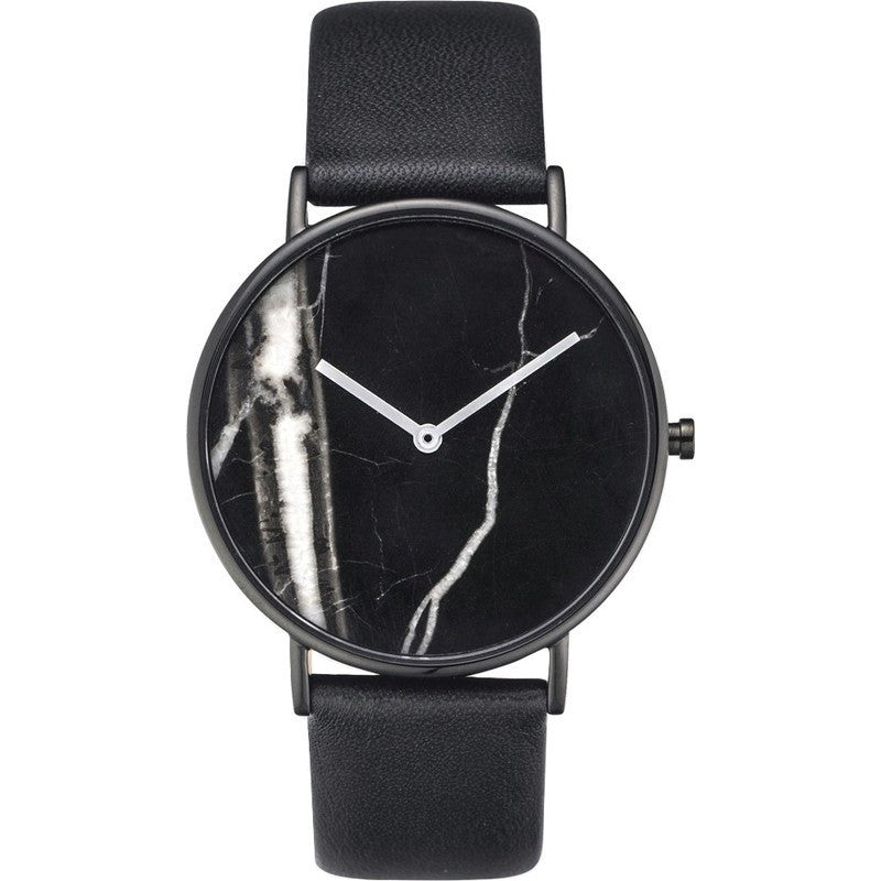 The Horse Black Stone Polished Black Watch | Black STO123-C1