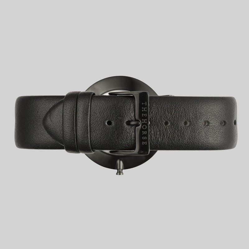 The Horse Black Stone Polished Black Watch | Black STO123-C1
