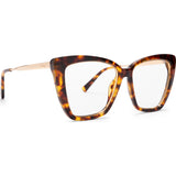DIFF Eyewear Becky IV Blue Light Glasses | Amber Tortoise