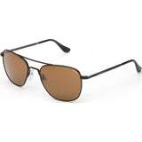 Randolph Engineering Aviator Matte Black Sunglasses | Tan Polarized Skull AR