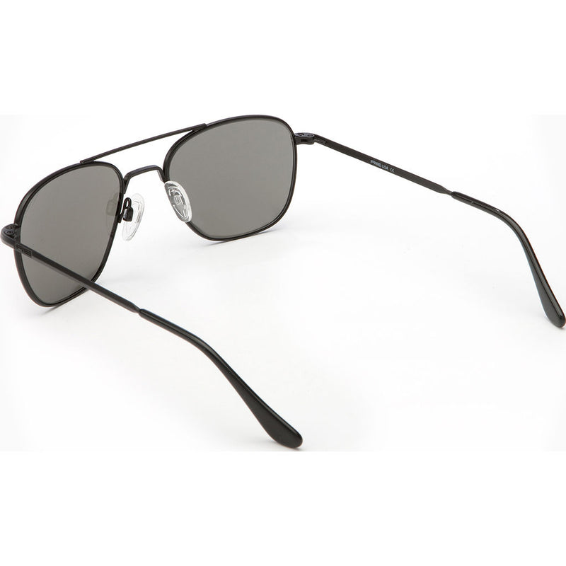 Randolph Engineering Aviator Matte Black Sunglasses | Gray Polarized Skull AR