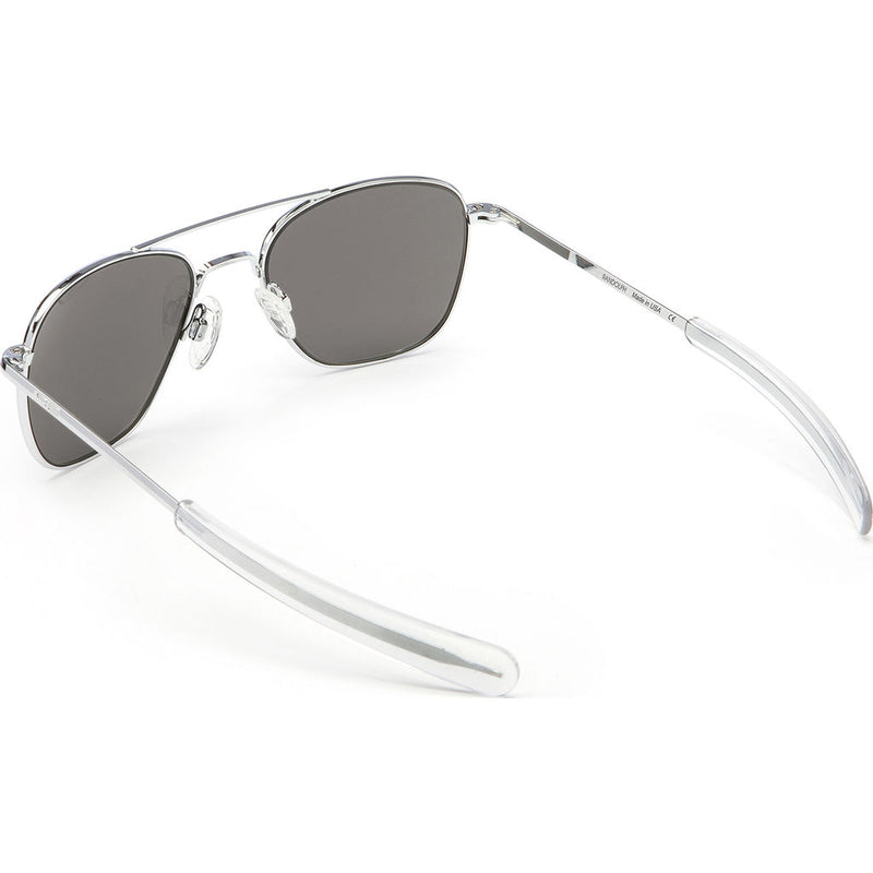 Randolph Engineering Aviator Bright Chrome Sunglasses | Gray Polarized Bayonet AR