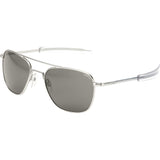Randolph Engineering Aviator Matte Chrome Sunglasses | Gray Bayonet AR