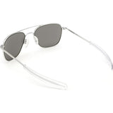 Randolph Engineering Aviator Matte Chrome Sunglasses | Gray Polarized Bayonet AR
