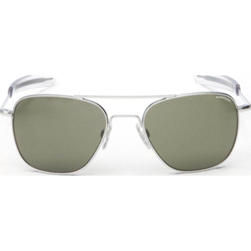 Randolph Engineering Aviator Matte Chrome Sunglasses | Gray PC Bayonet