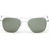 Randolph Engineering Aviator Matte Chrome Sunglasses | AGX PC Bayonet 58MM AF84614-PC