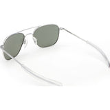 Randolph Engineering Aviator Matte Chrome Sunglasses | AGX PC Bayonet 58MM AF84614-PC