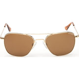 Randolph Engineering Aviator 23K Gold Plated Sunglasses | Tan Polarized Skull