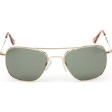 Randolph Engineering Aviator 23K Gold Plated Sunglasses | AGX Green Skull