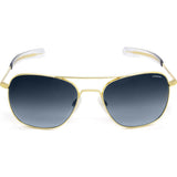 Randolph Engineering Aviator 23K Gold Plated Sunglasses | Blue Gradient Bayonet