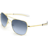 Randolph Engineering Aviator 23K Gold Plated Sunglasses | Blue Gradient Bayonet