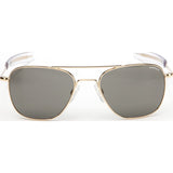 Randolph Engineering Aviator 23K Gold Plated Sunglasses | Gray Glass Bayonet