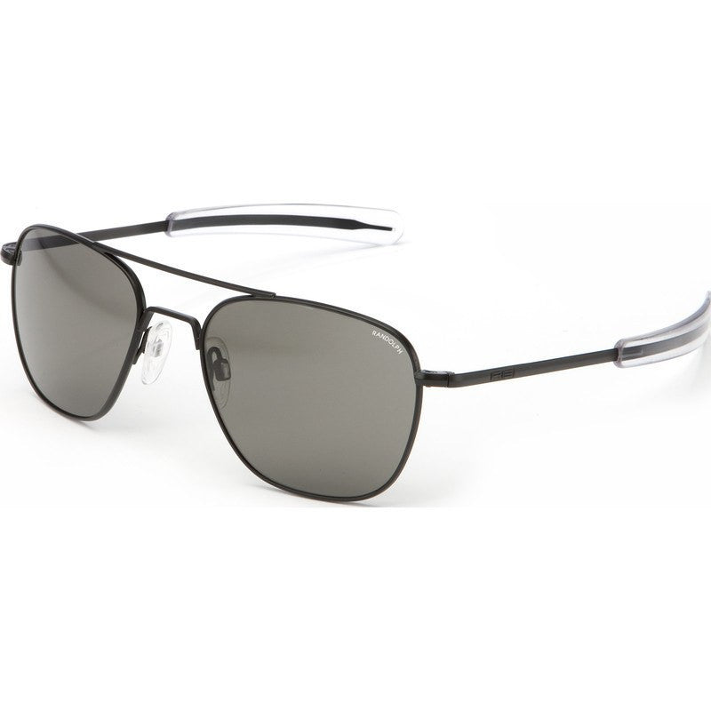 Randolph Engineering Aviator Matte Black Sunglasses | Gray Bayonet