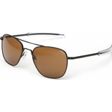 Randolph Engineering Aviator Matte Black Sunglasses | Tan Bayonet