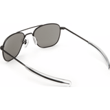 Randolph Engineering Aviator Matte Black Sunglasses | Gray Flash Mirror Glass Bayonet 55MM AF52663