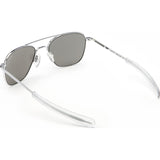 Randolph Engineering Aviator Bright Chrome Sunglasses | Gray Polarized Bayonet