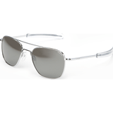 Randolph Engineering Aviator Bright Chrome Sunglasses | Gray Flash Mirror Glass Bayonet 55MM AF53663