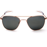 Randolph Engineering Aviator Rose Gold Plated Sunglasses | AGX Glass Bayonet 55MM AF55614