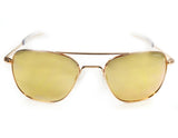 Randolph Engineering Aviator Rose Gold Plated Sunglasses | Rose Gold Flash Bayonet 55MM AF55666-PC