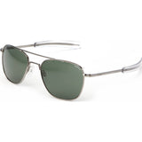 Randolph Engineering Aviator Gunmetal Sunglasses | AGX Green Bayonet