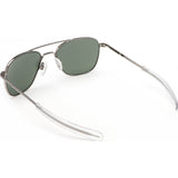 Randolph Engineering Aviator Gunmetal Sunglasses | AGX Green Bayonet