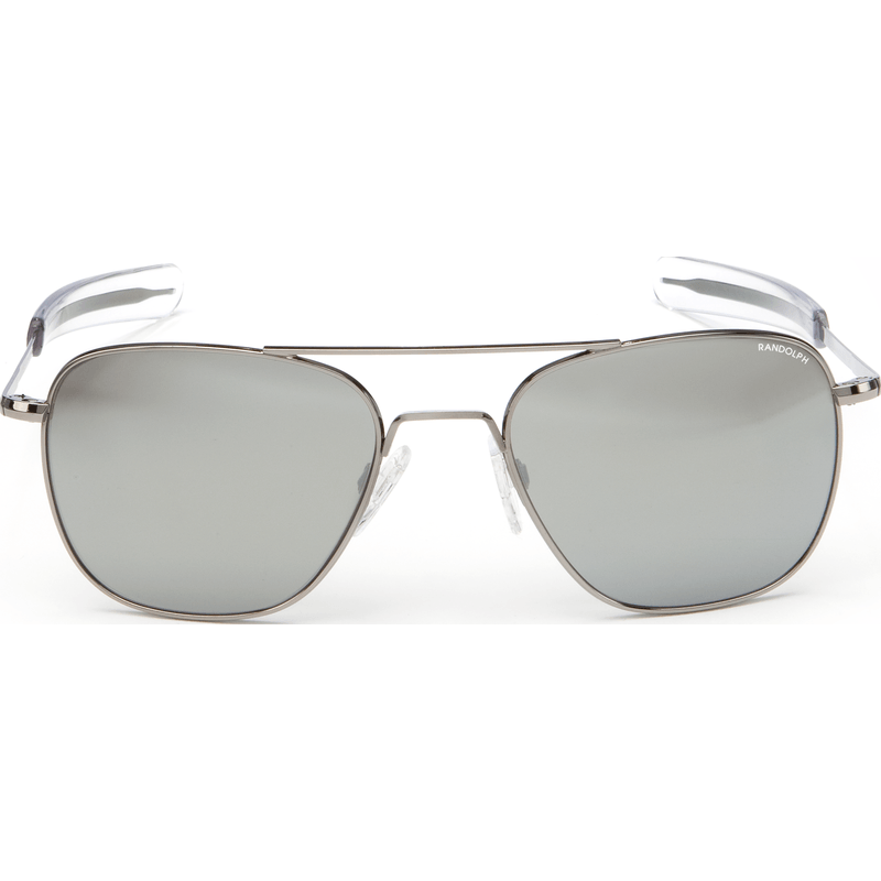 Randolph Engineering Aviator Gunmetal Sunglasses | Gray Flash Mirror Glass Bayonet 58MM AF8R663