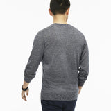 Lacoste Classic Wool Men's V-Neck Sweater | Navy Blue Mouline