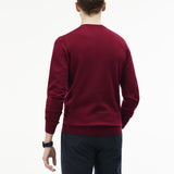 Lacoste Classic Wool Men's V-Neck Sweater | Autumnal Red