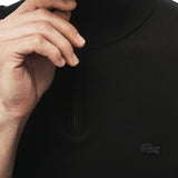 Lacoste Men's Quarter Zip Jersey Sweater | Black