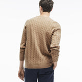 Lacoste Cable Knit Men's Wool Sweater | Renaissance Clair
