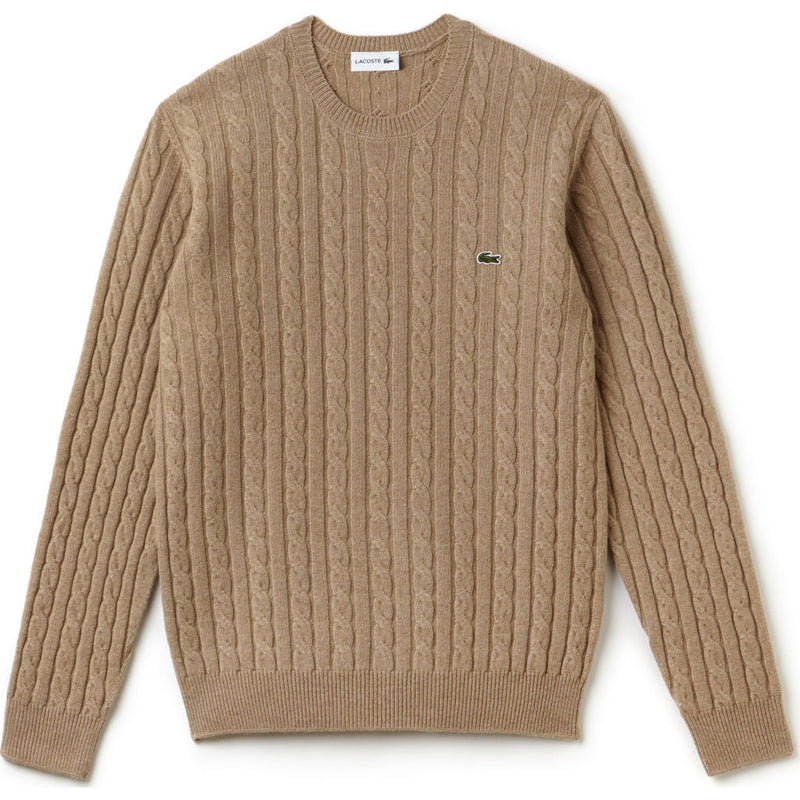 Lacoste Cable Knit Men's Wool Sweater | Renaissance Clair