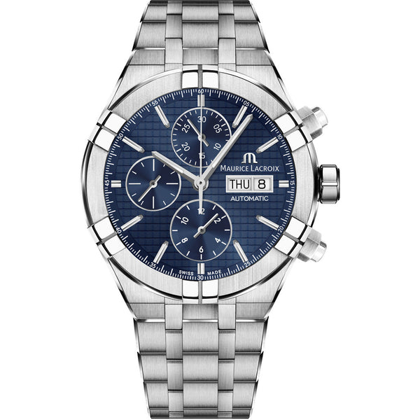 Maurice Lacroix Aikon Automatic Chronograph 44mm Watch | Blue AI6038-SS002-430-1
