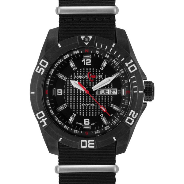 Armourlite Navigator AL1011 Black-Green-Yellow Tritium Watch | Nylon