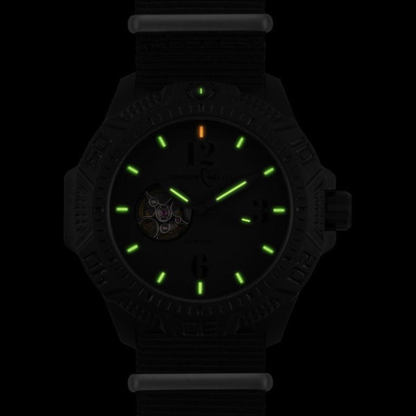 Armourlite Caliber Automatic AL1204 All Black Watch | Nylon