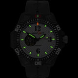 Armourlite Caliber Automatic Men's Watch Black-White | Rubber AL1212